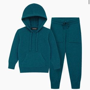 NAADAM 100% recycled cashmere set size SMALL emerald green